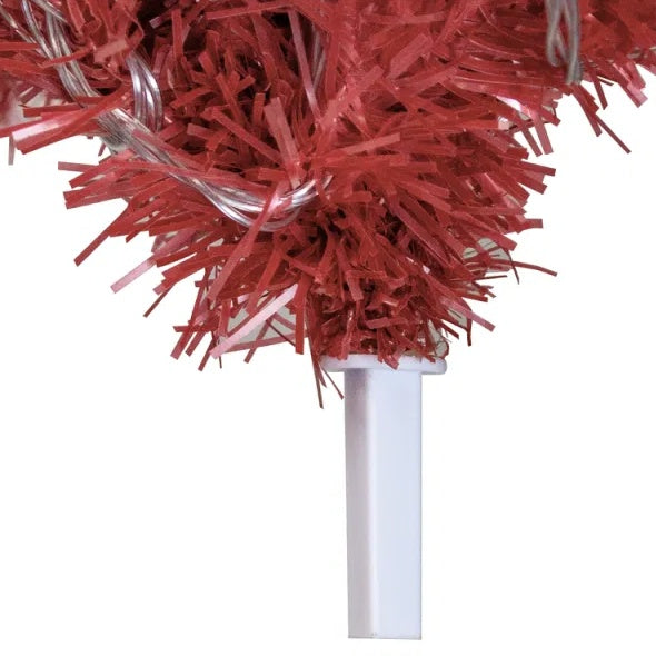 6FT Hinged Fir Artificial Fir Bent Top Christmas Tree