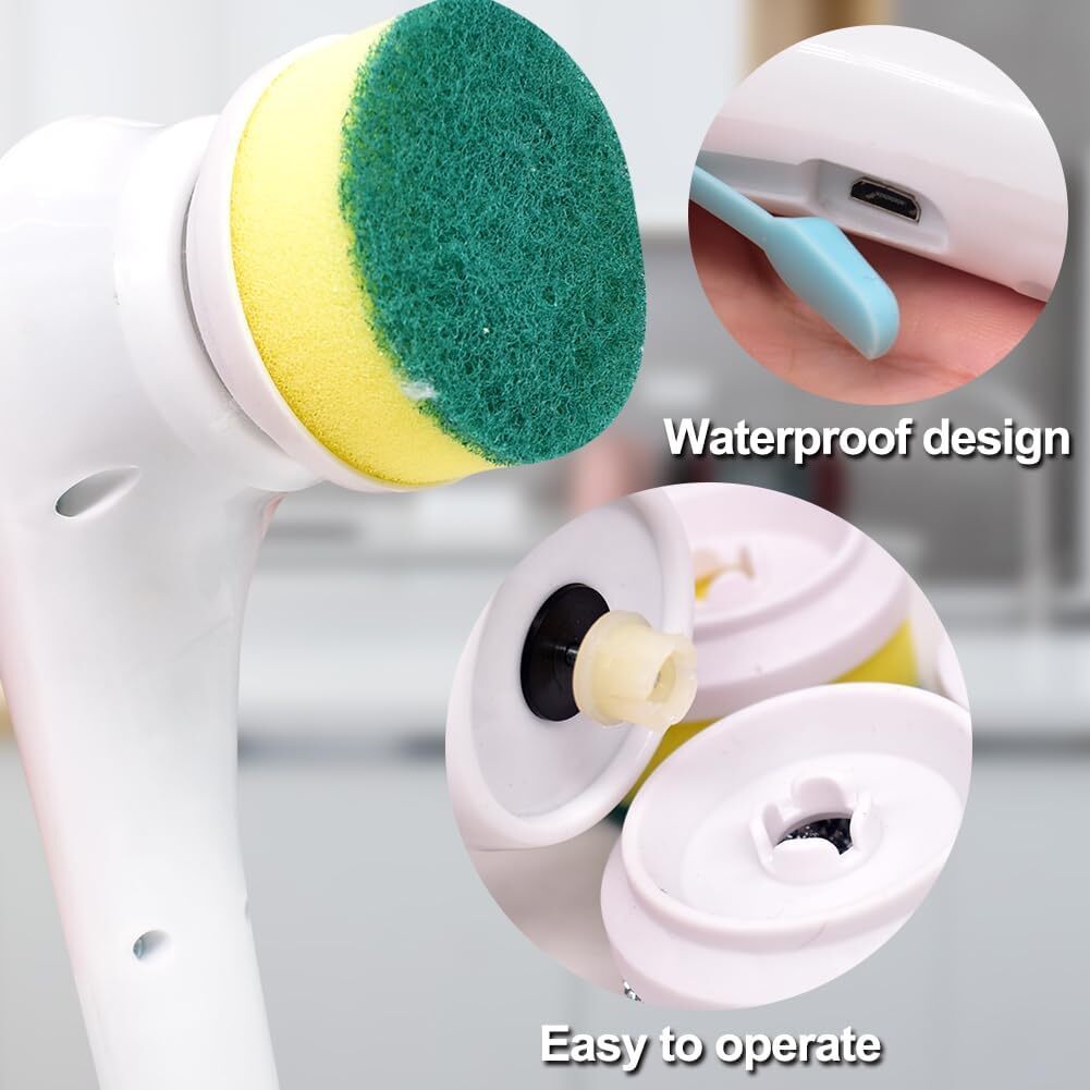 5 In 1 Handheld Electric Spin Scrubber