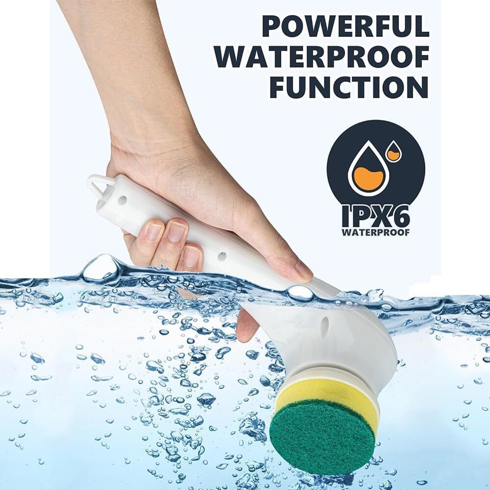 5 In 1 Handheld Electric Spin Scrubber
