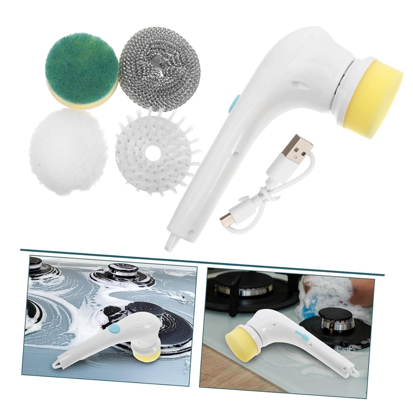 5 In 1 Handheld Electric Spin Scrubber