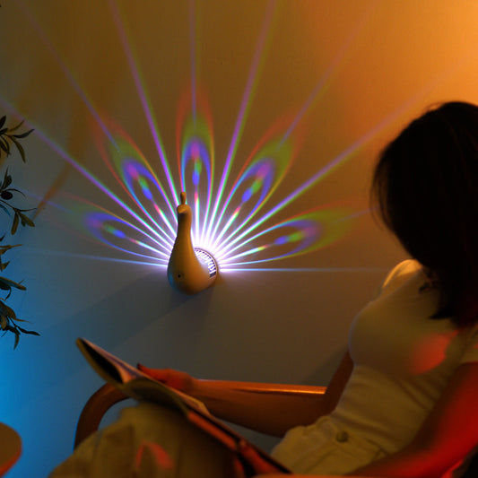 Peacocks Wall Lamp Colorful